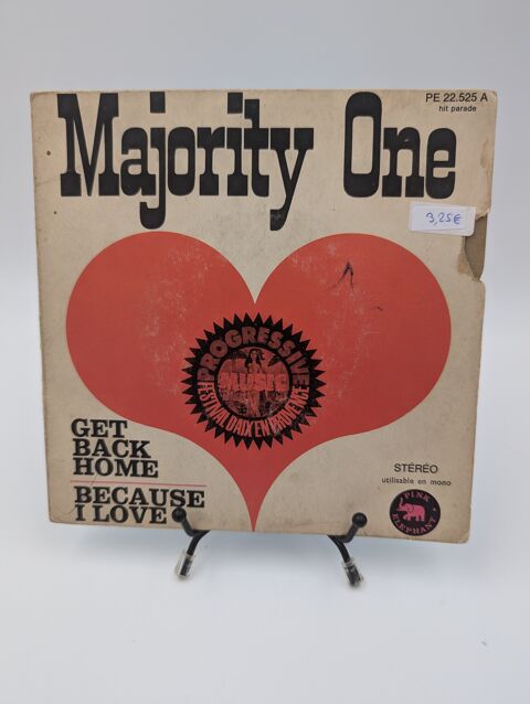 Vinyle 45 tours Majority One : Get Back Home / Because... 3 Vulbens (74)