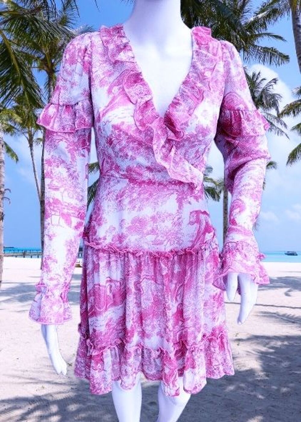 NASTY GAL COLLECTION - ROBE BOH&Egrave;ME CHIC VOLANTS &amp; LA&Ccedil;AGES S Vtements