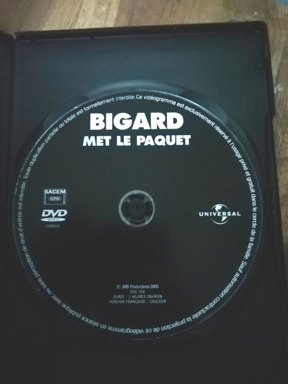 Dvd Bigard Met Le Paquet DVD et blu-ray