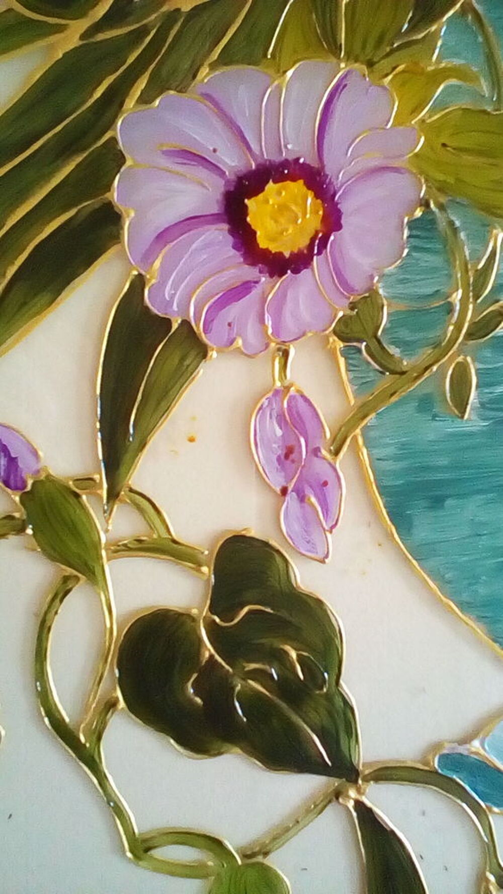 TABLEAU PEINTURE SUR VERRE Décoration