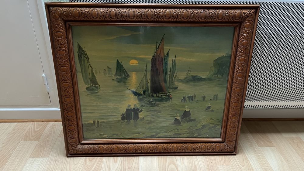 TABLEAU PAYSAGE BRETON A HERCOUET Décoration