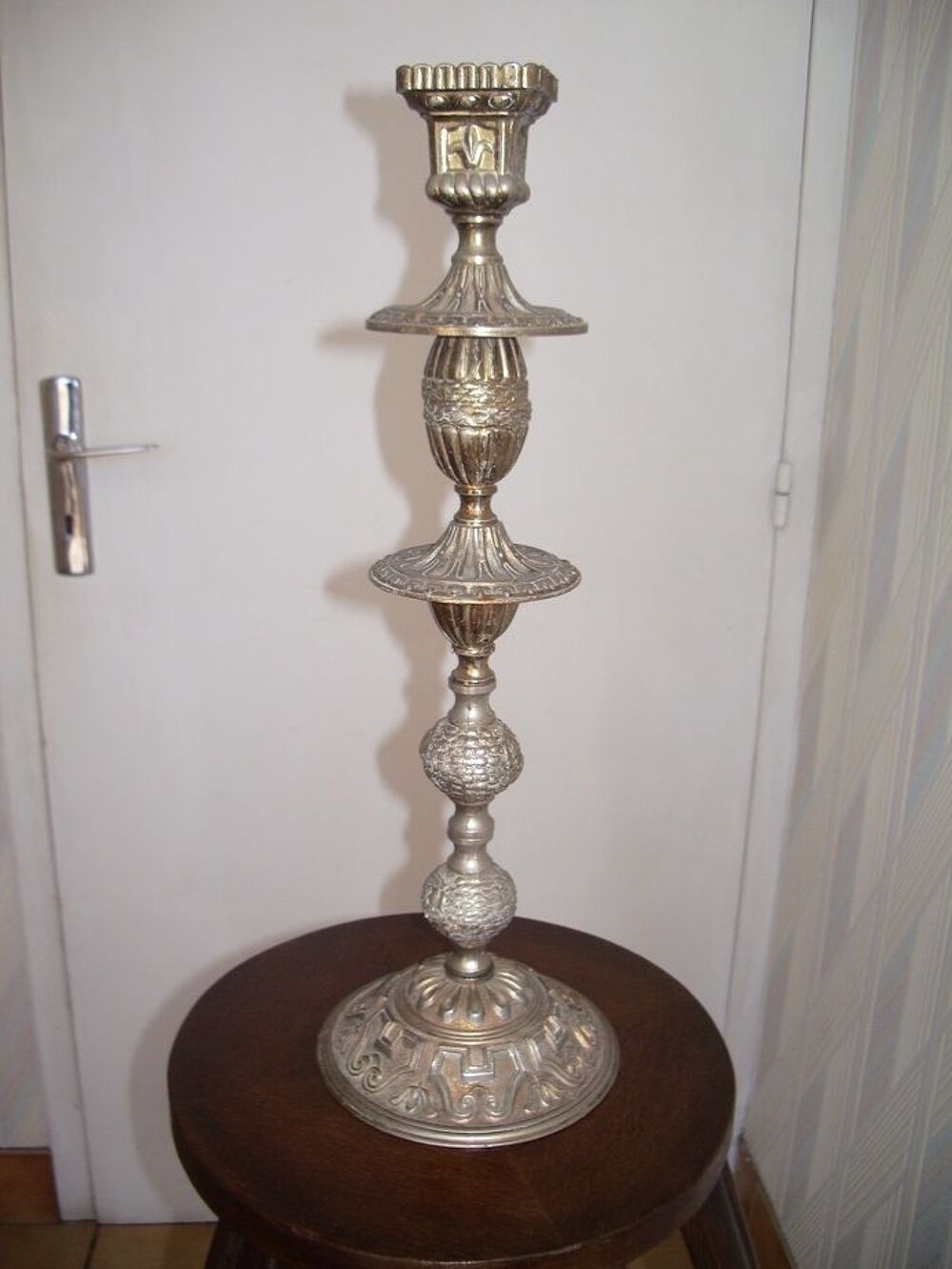 Chandelier / Grand bougeoir (41 cm) ann&eacute;es 1960 Décoration