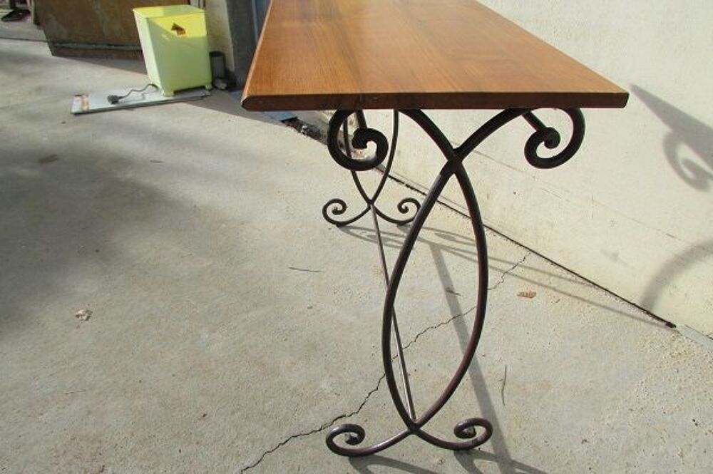 Table d'appoint , Console indus , fer et bois Meubles