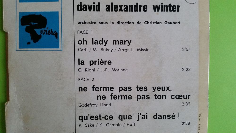 DAVID ALEXANDRE WINTER CD et vinyles