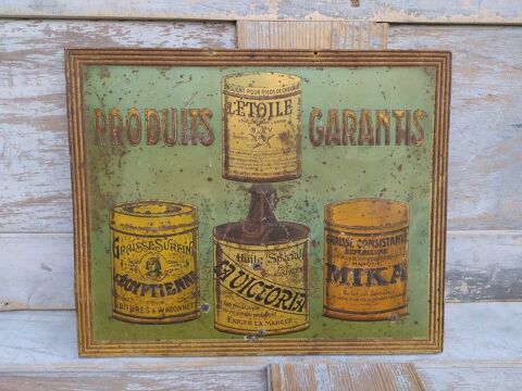 Plaque T�le Publicitaire Graisse �toile, �gyptienne, Mika 0 Loches (37)