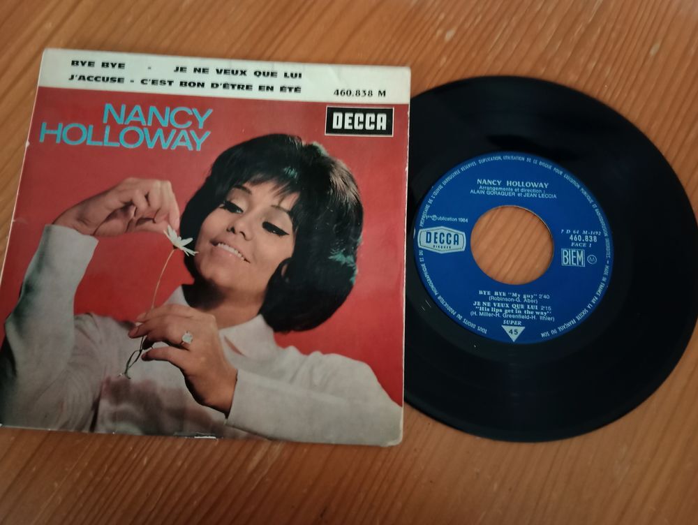 45 tours NANCY HOLLOWAY Bye Bye CD et vinyles