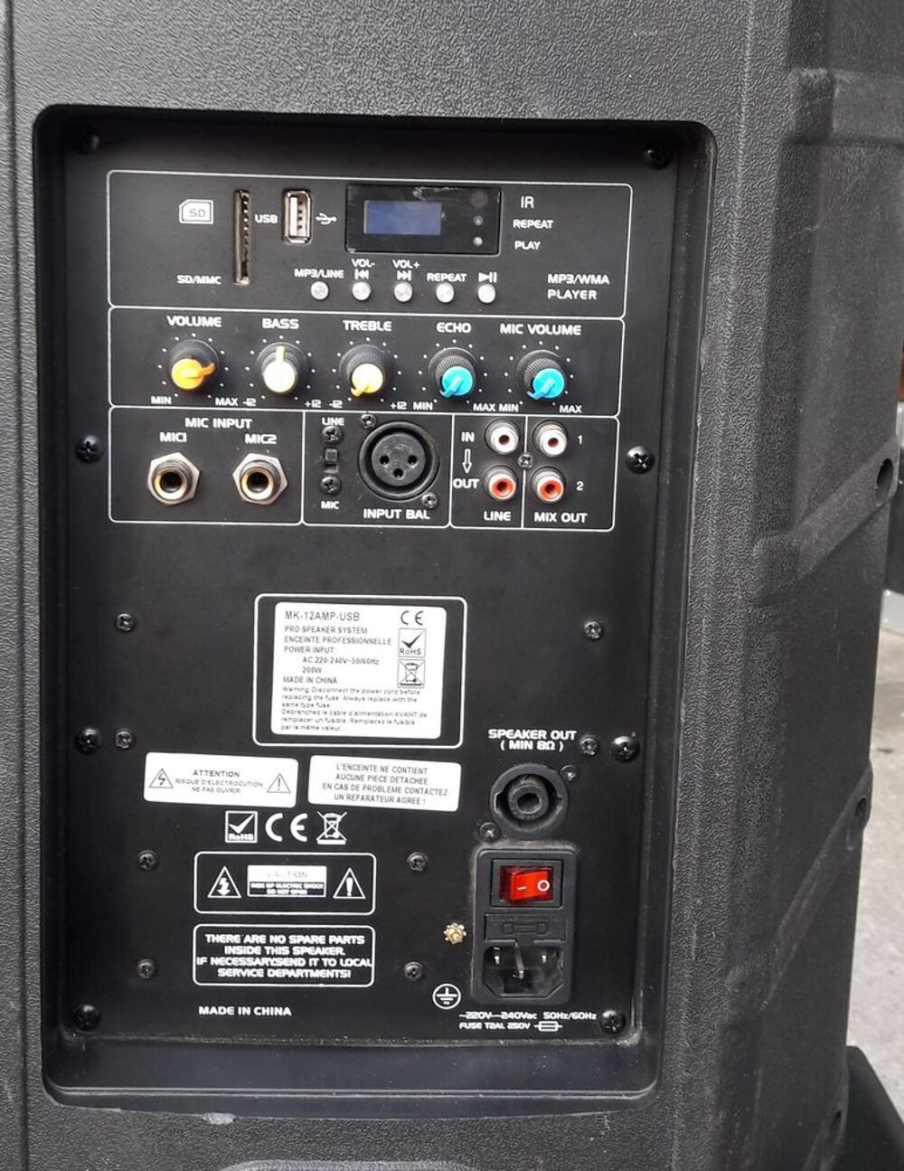 Lots de 2 enceintes IBIZA 500 Watts
Double amplification Instruments de musique