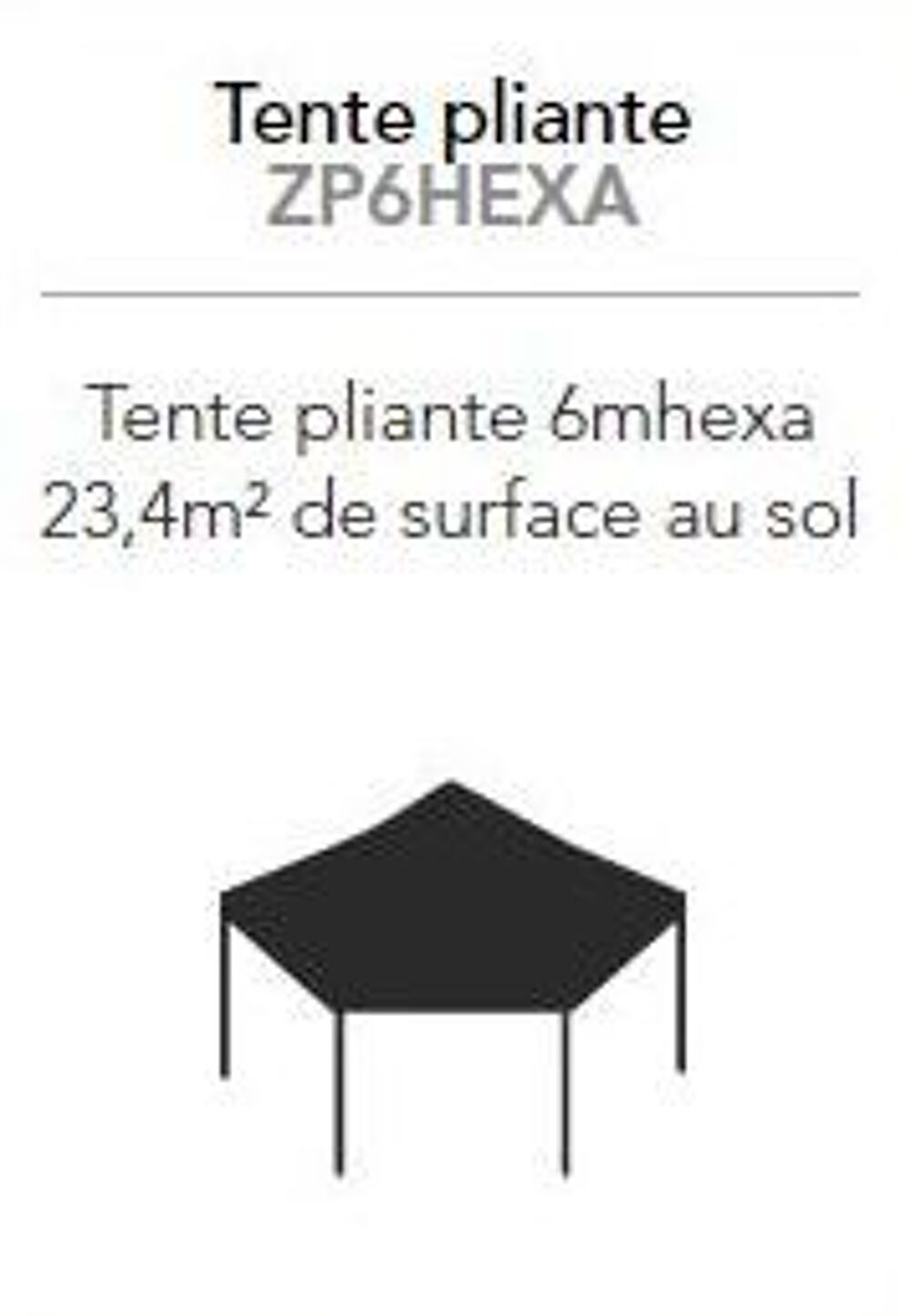Toit hexagonale en PVC &Oslash; 5m et 6 m (blanc, bleu ou vert). Jardin