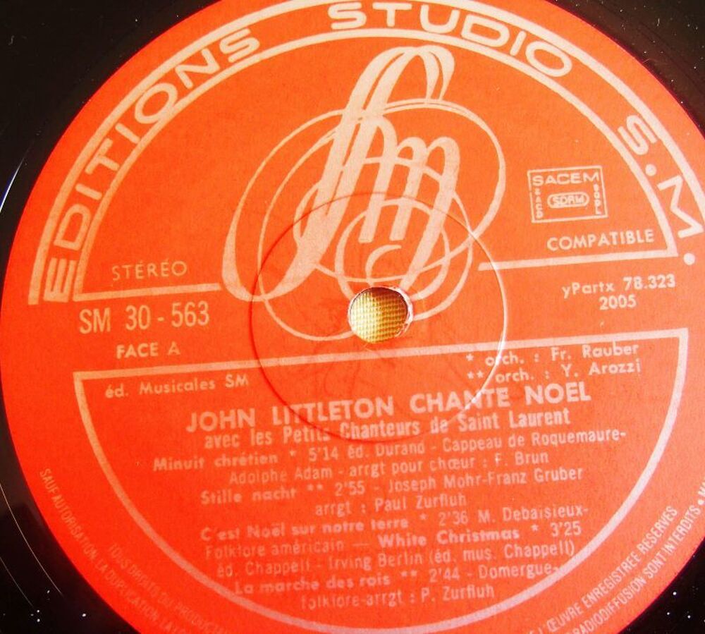 Vinyl John LITTLETON No&euml;l CD et vinyles