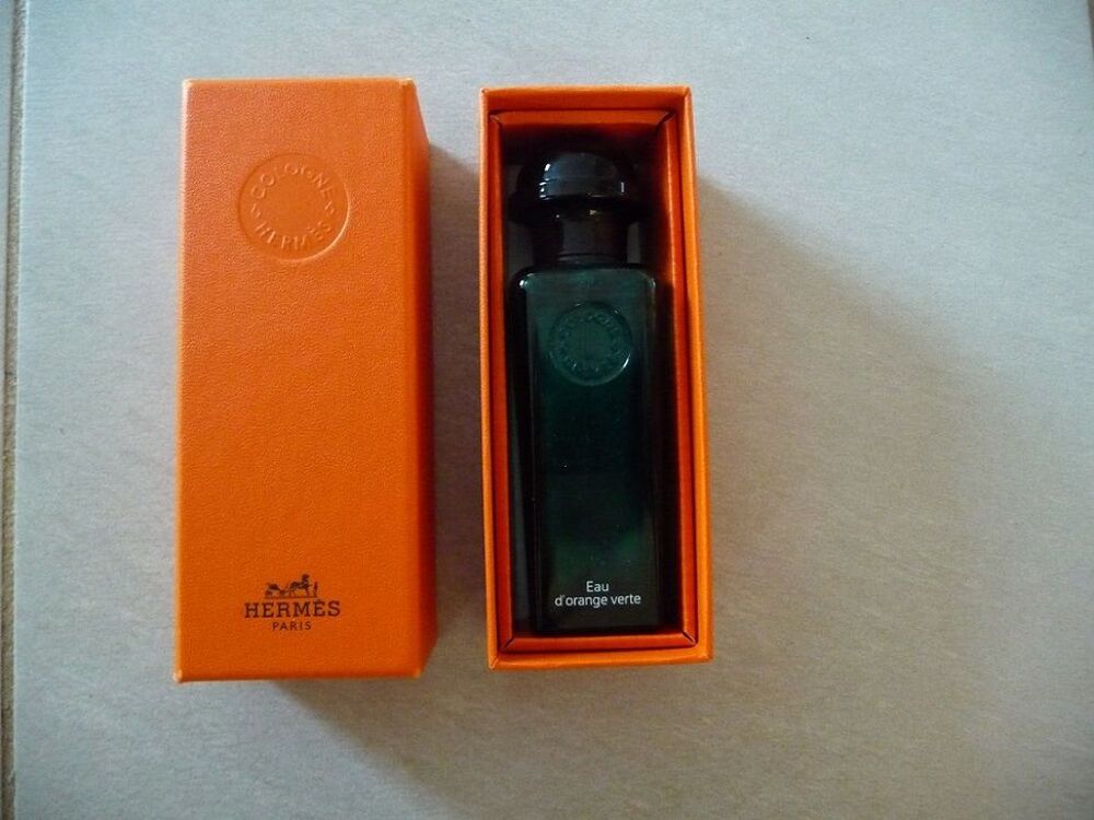 Flacon vide et son coffret Eau d'orange verte HERMES 
