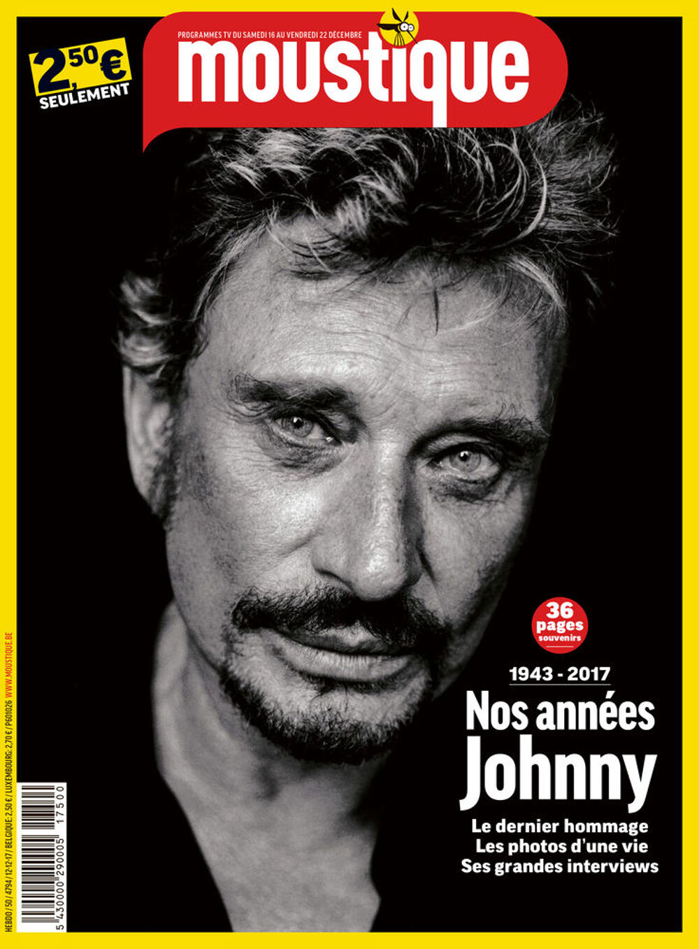 25 publications de d&eacute;cembre 2017 d&eacute;c&egrave;s de JOHNNY Hallyday 