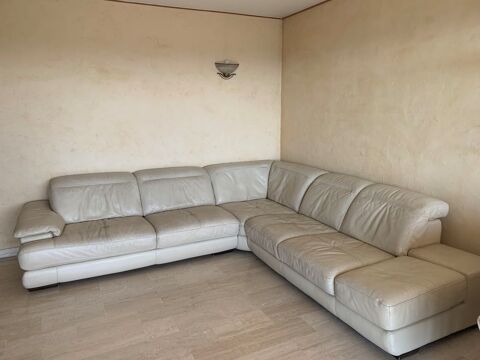 canap en cuir Home Salon couleur beige 150 Antibes (06)