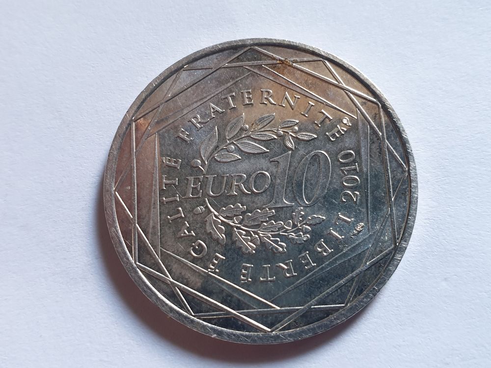 Pi&egrave;ce 10 euros 2010 argent 