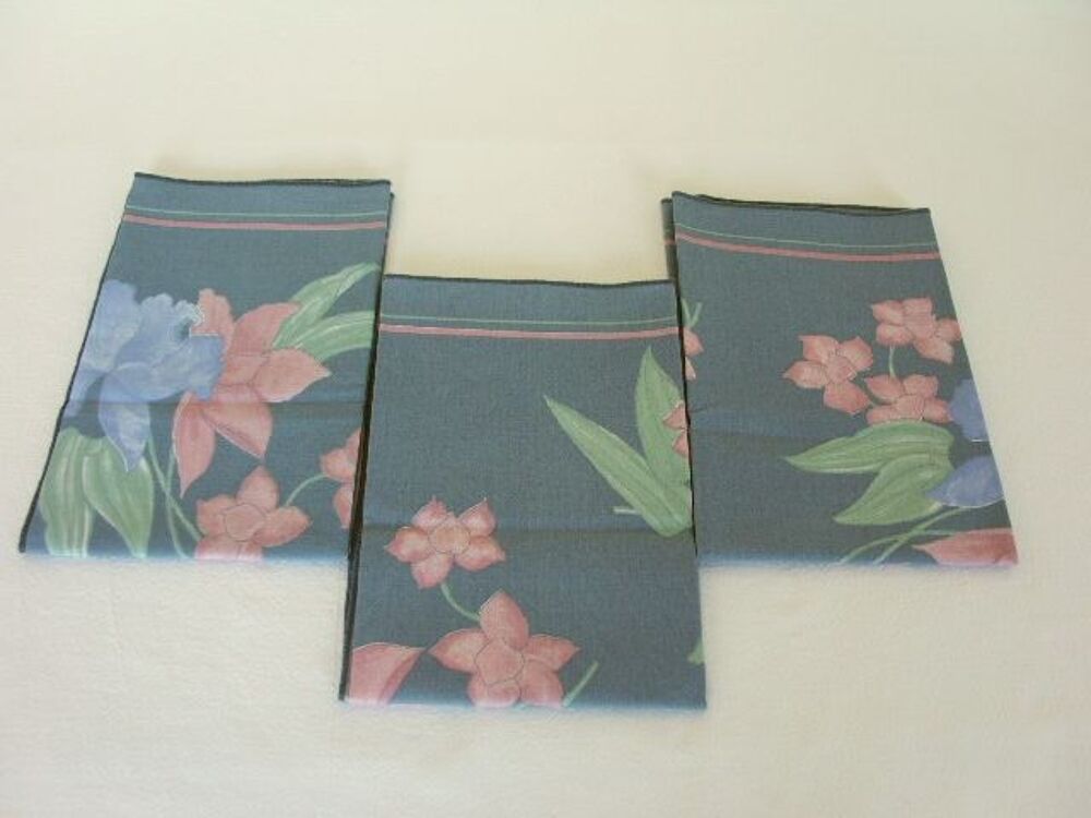 Lot de 3 serviettes de table Vintage - NEUF Dcoration