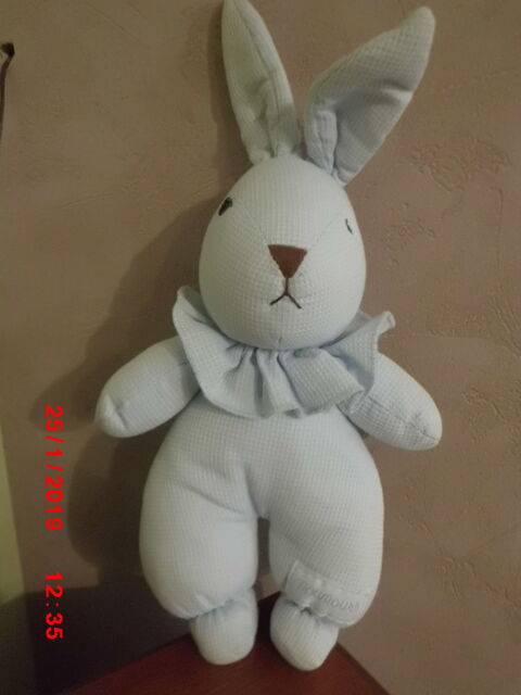 LAPIN EN TISSU BLEU CIEL NOUNOURS 18 Oignies (62)