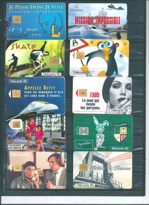 LOT DE 10 CARTES TELEPHONE 3 Neuilly-sur-Marne (93)