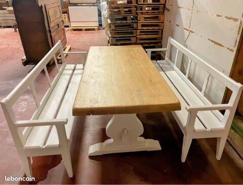 TABLE MONASTERE EN CHENE 8 PERSONNES 0 Lisieux (14)