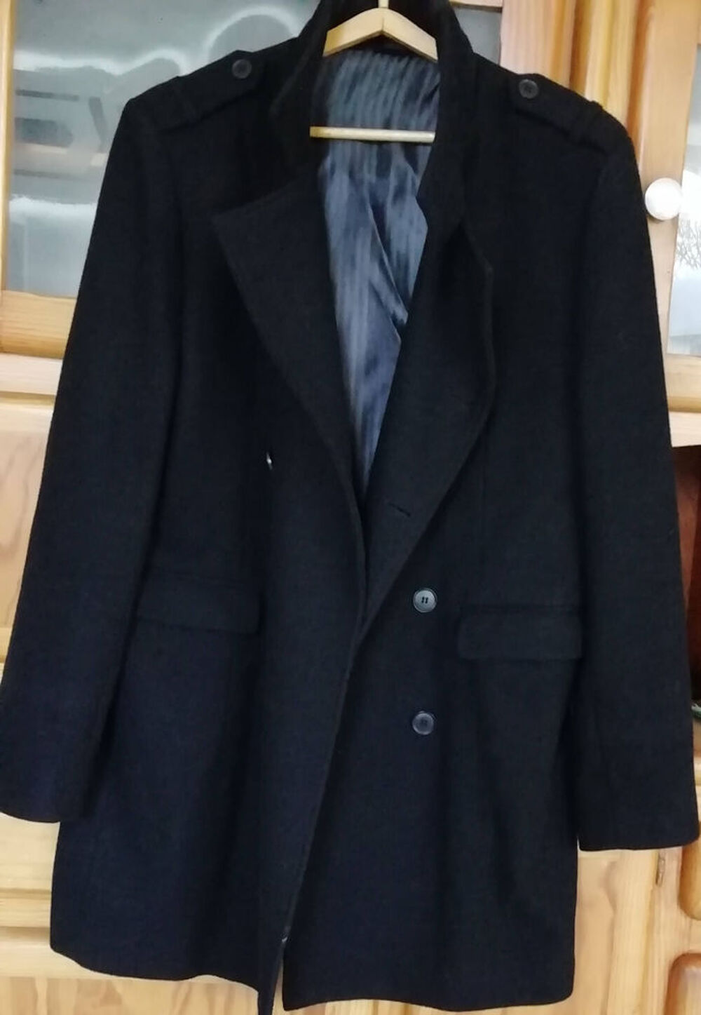 Neuf manteau noir Taille 52 ou L Marque Devred Vêtements