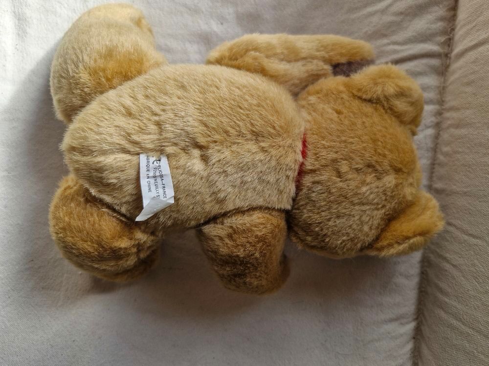 Ours vintage TEDDY BEAR en peluche beige 