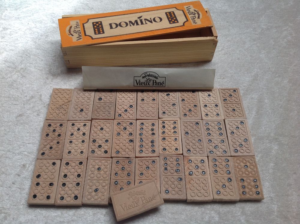 DOMINO PUBLICITAIRE LE VIEUX PANE 100% BOIS Jeux / jouets