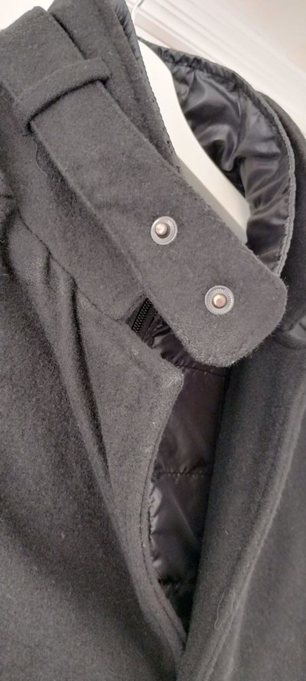 Manteau Homme Ajust&eacute; en Laine M&eacute;lang&eacute;e en Fibres Durables Vêtements