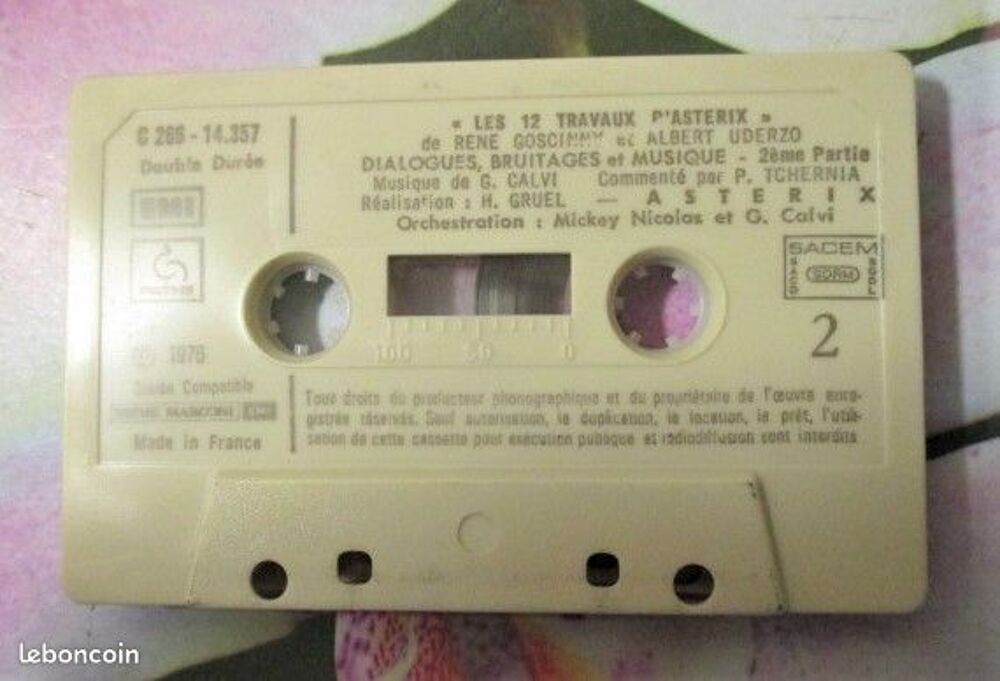 Cassette audio "Les 12 travaux d'Ast&eacute;rix" CD et vinyles