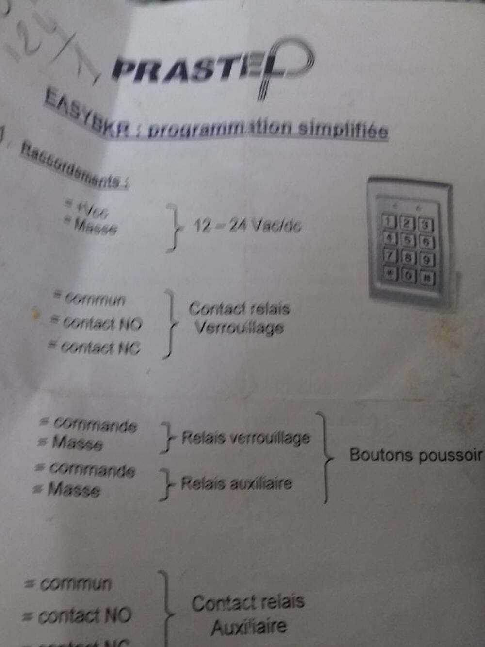 Digicode Bricolage
