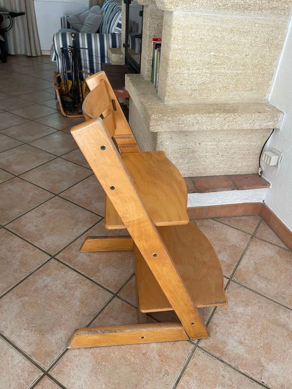 chaise, trip Trapp, en bois, massif, hauteur, r&eacute;glable chaise trip Trap, en bois massif, hauteur r&eacute;glable Meubles