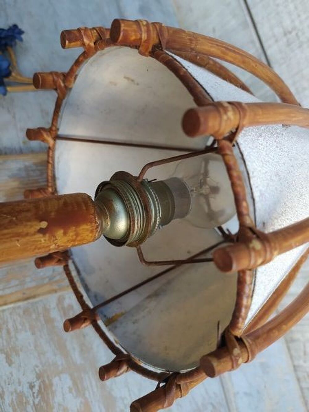 Lampe Rotin Bambou Vintage Sognot 
Décoration