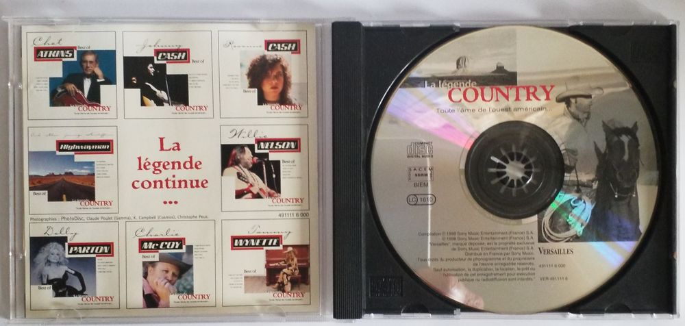 La Legende Country Toute L'&acirc;me De L'ouest Am&eacute;ricain CD et vinyles