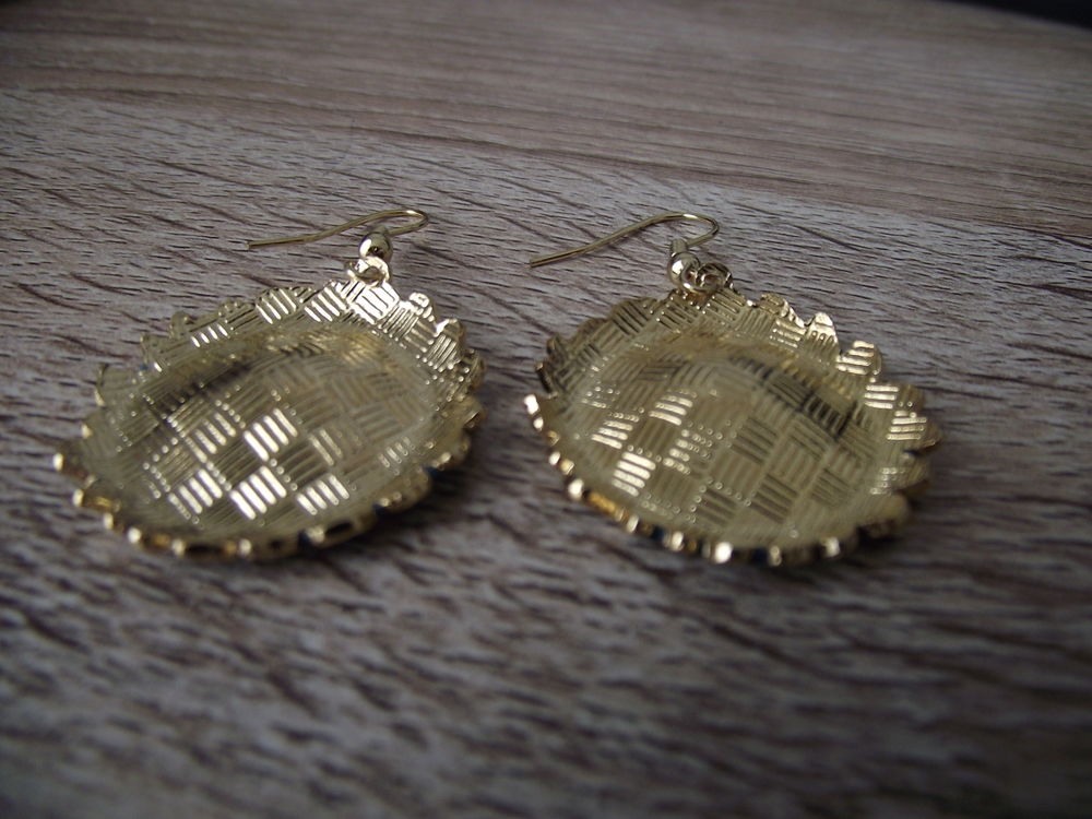 BOUCLES D'OREILLES EN EMAIL CLOISONNE AVEC CROCHETS Bijoux et montres