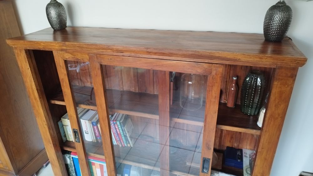Meuble vitrine teck bois exotique Meubles