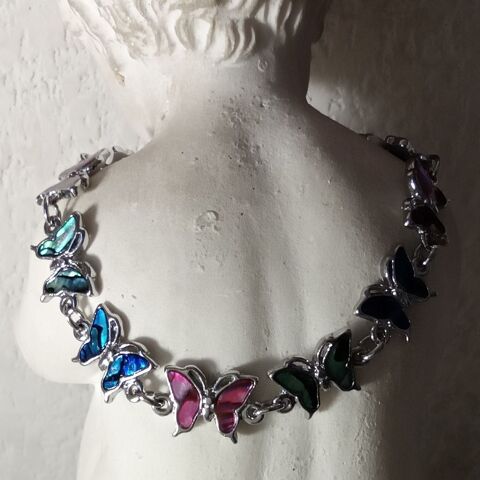 Joli bracelet avec papillons en nacre abalone 5 Valbonne (06)