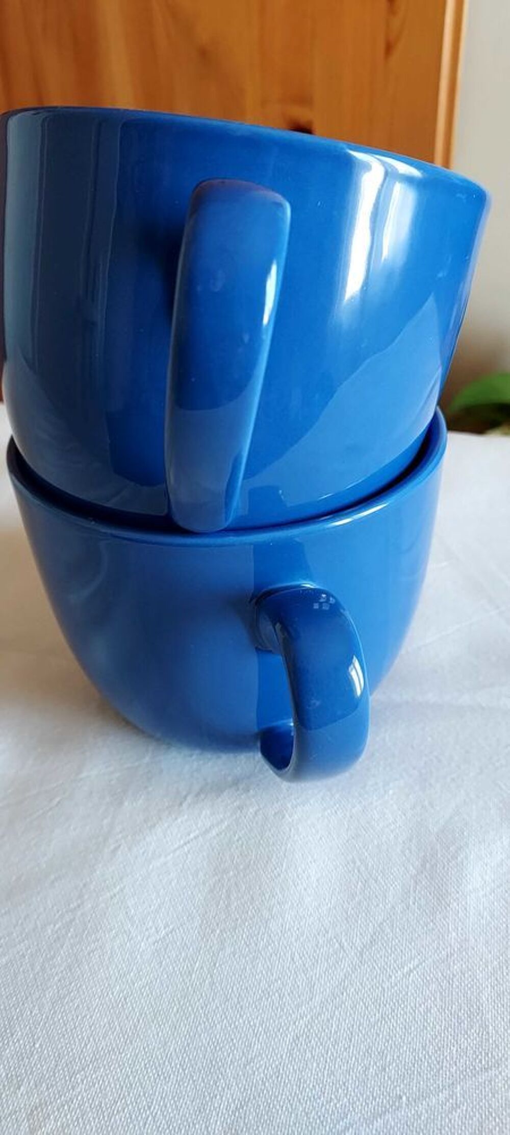 lot de deux d&eacute;jeuners bleus Dcoration