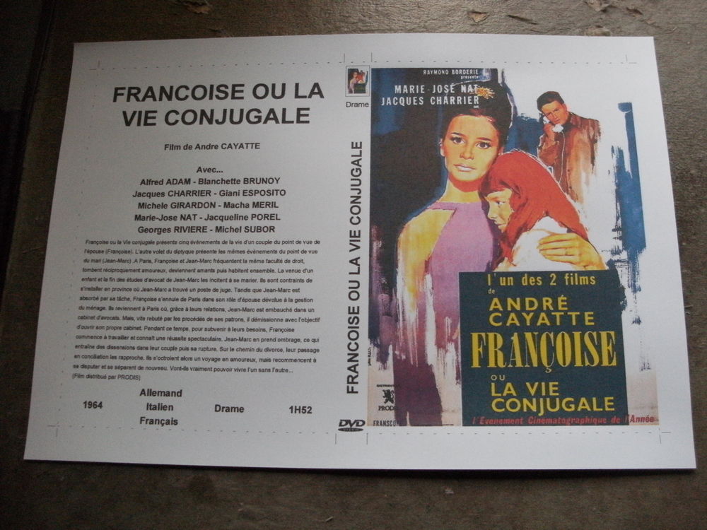Film : " Fran&ccedil;oise ou la vie conjugale " DVD et blu-ray