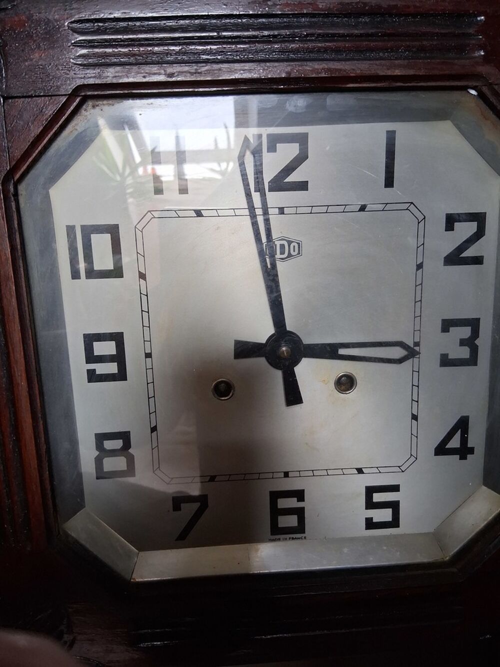 Horloge murale bois m&eacute;canique 