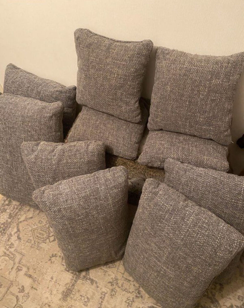 lot coussin d&eacute;coration Maroquinerie