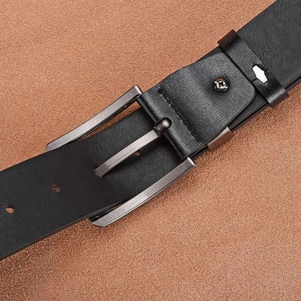 Ceinture de cow-boy en cuir v&eacute;ritable pour hommes 120cm Maroquinerie