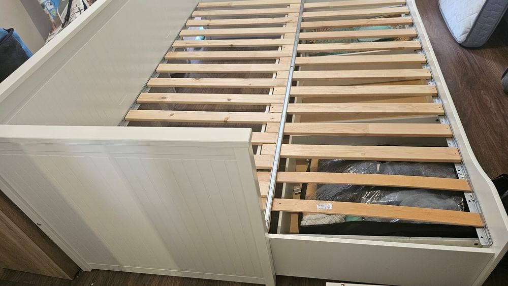 Lit banquette IKEA HEMNES 2 places, blanc ? 80x200 cm ? 170€ Meubles