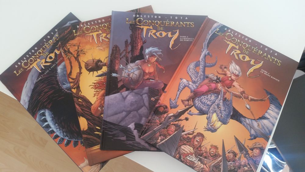 S&eacute;rie compl&egrave;te "Les conqu&eacute;rants de Troy" Livres et BD
