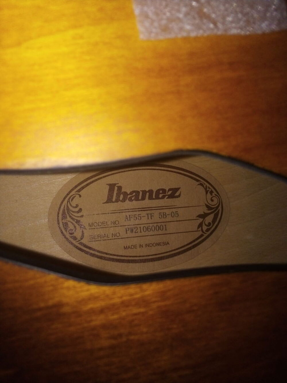 Guitare Jazz Ibanez AF 55 TF Instruments de musique