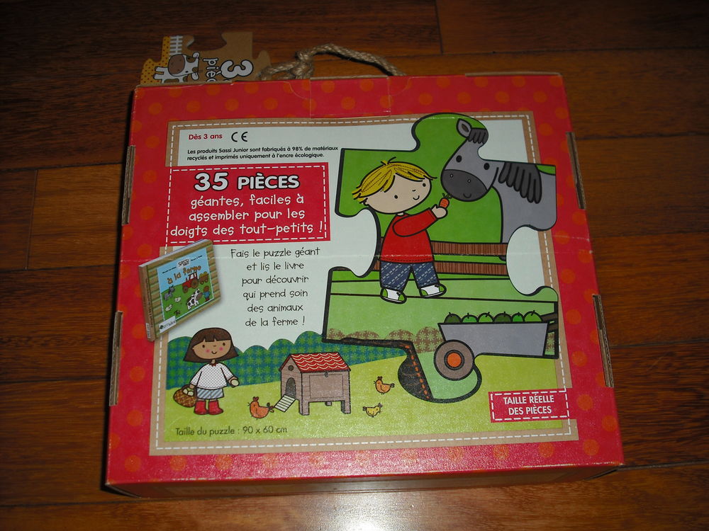 Valisette puzzle "A la ferme" (&agrave; partir de 3 ans) Neuve Jeux / jouets