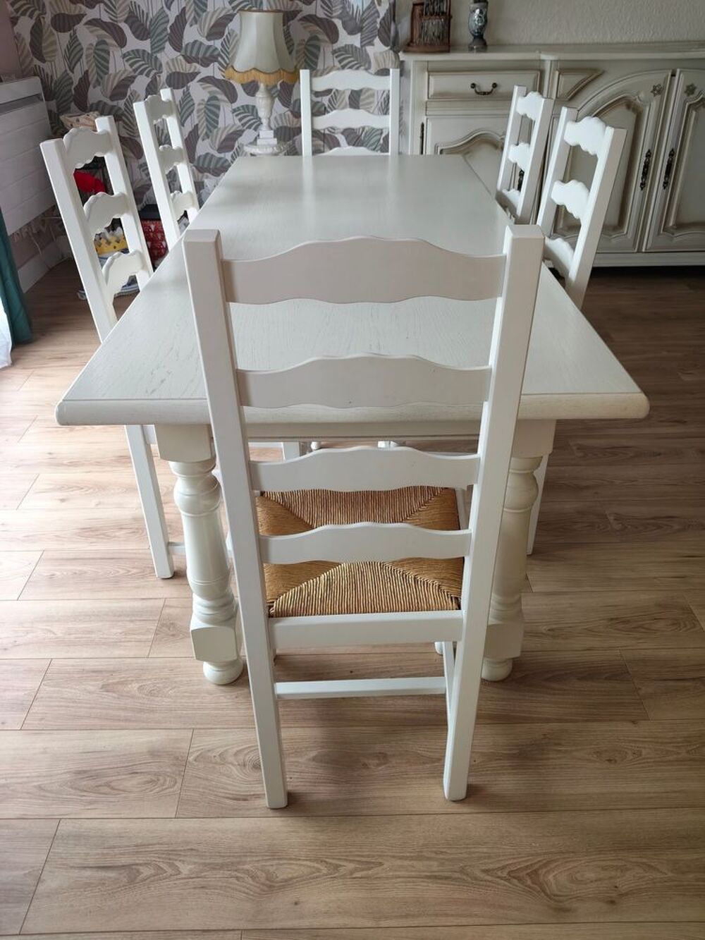 Ensemble salle &agrave; manger complet - Ch&ecirc;ne - Style rustique chi Meubles