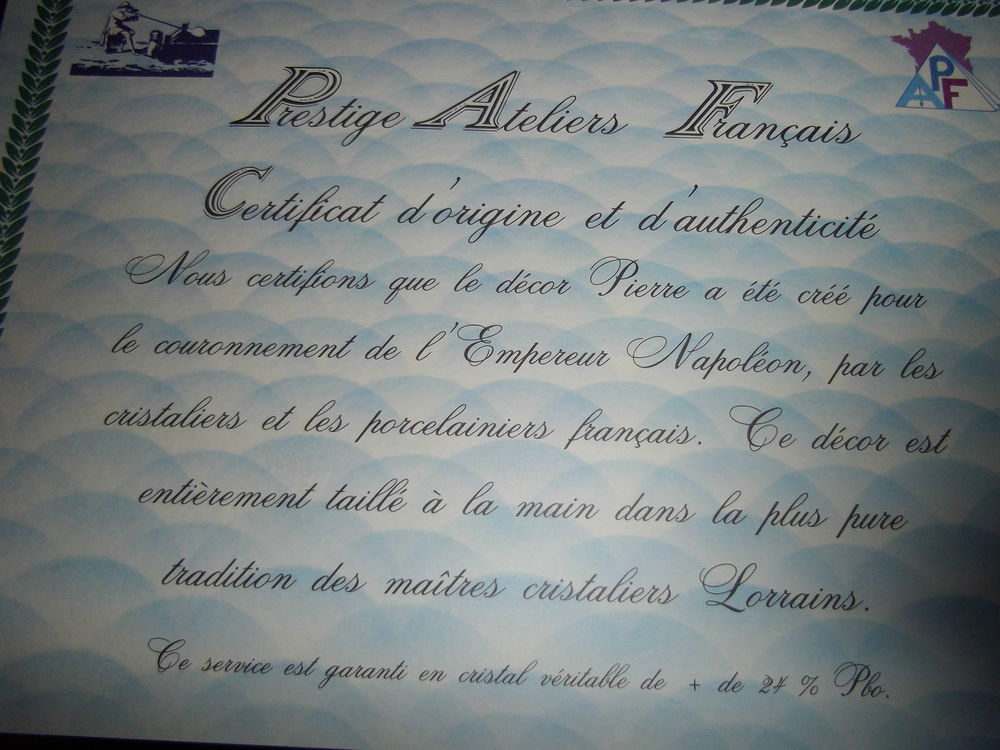 Verres en cristal Cuisine
