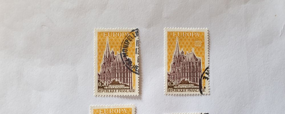 Timbre france Cath&eacute;drale Aix la Chapelle Europa 1972 - 0.16 