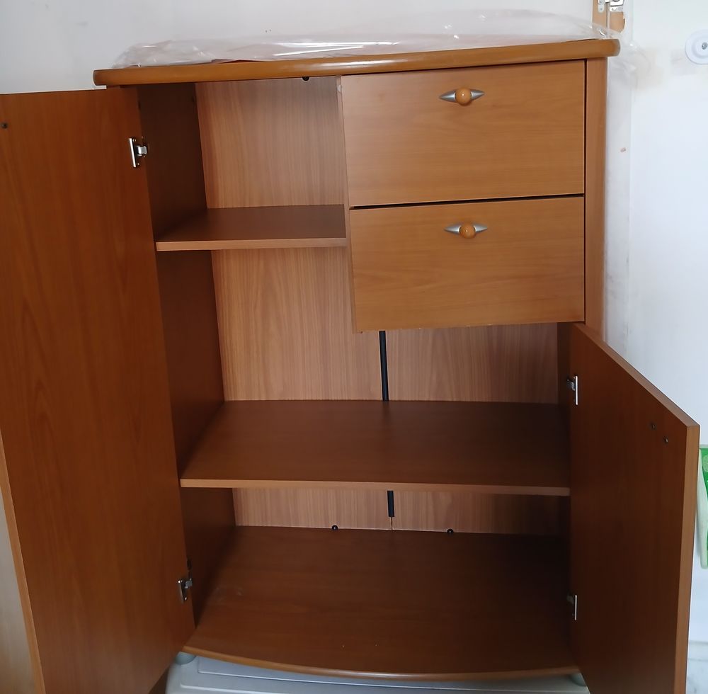 meuble 3 &eacute;tag&egrave;res 2 tiroirs Meubles