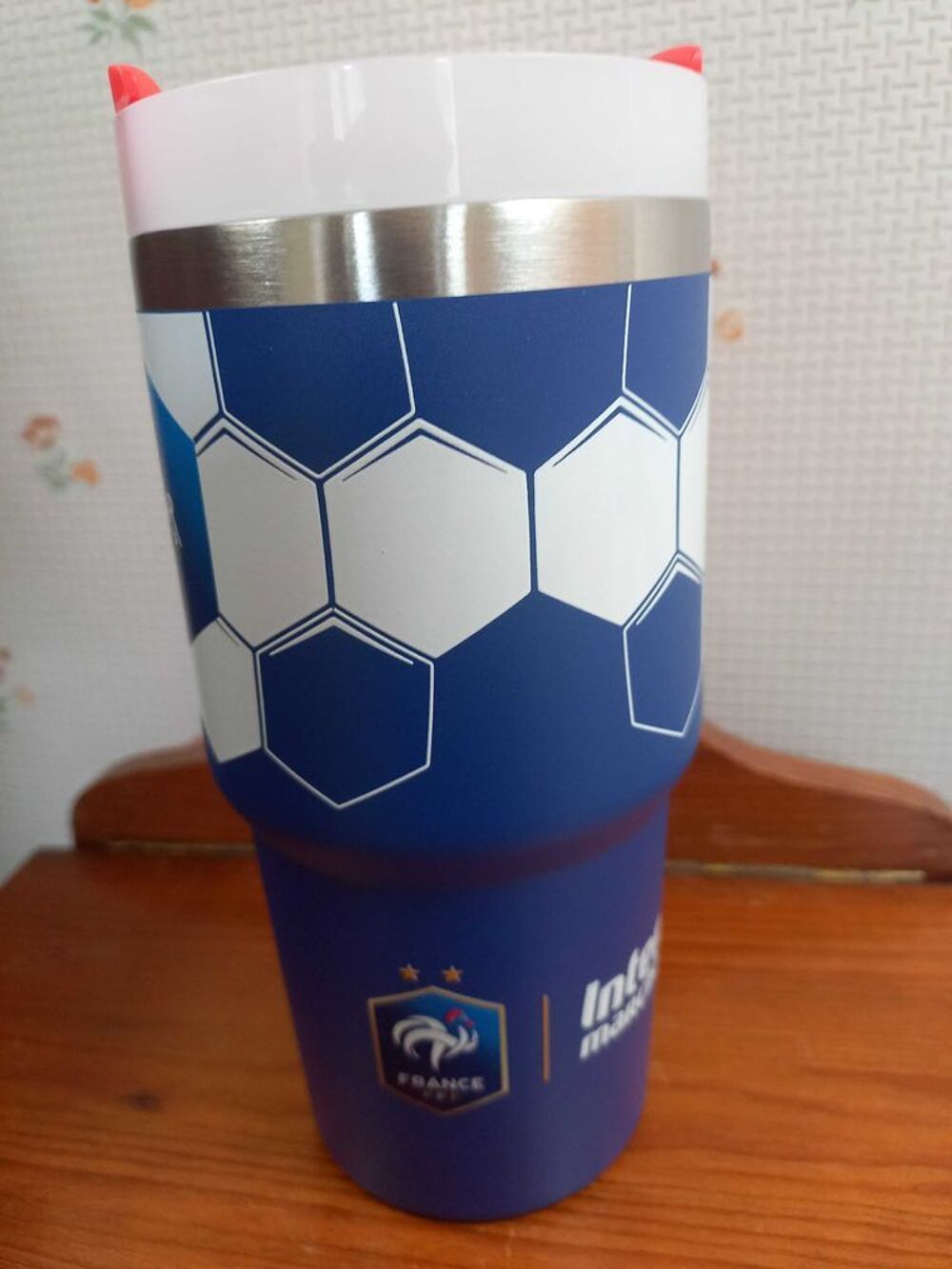 Mug isotherme aux couleurs de l'Equipe de France 