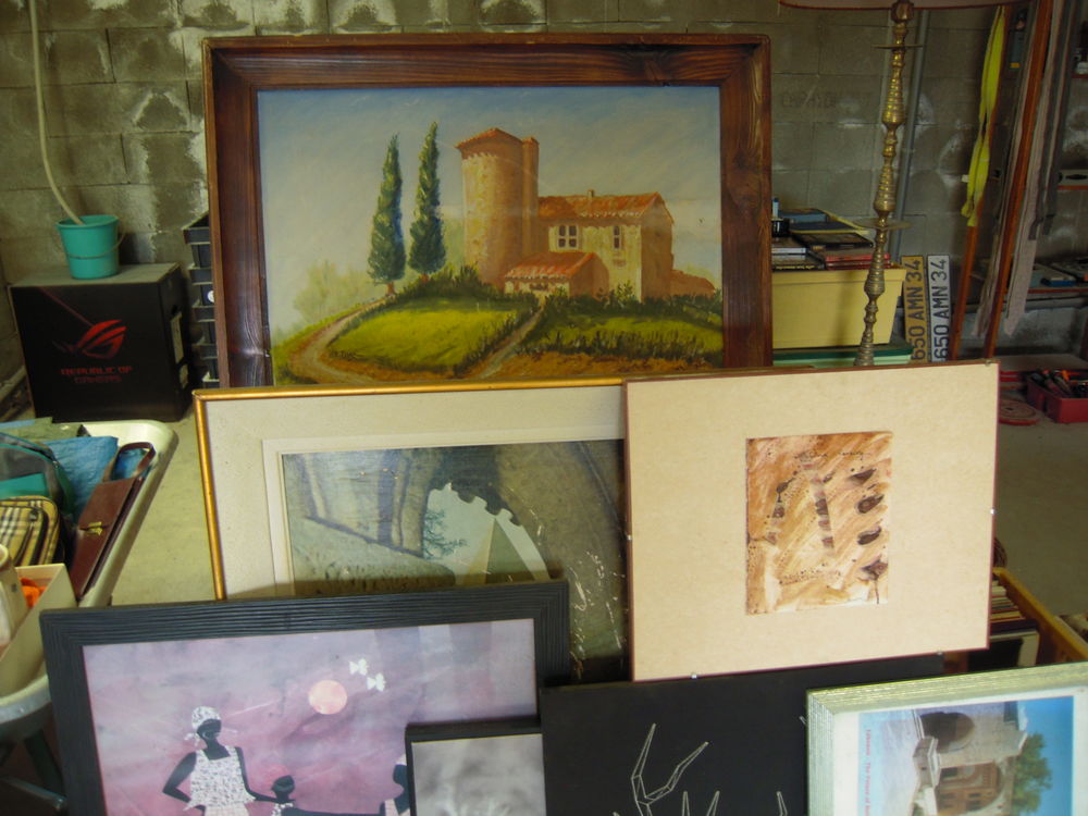 TABLEAUX ORIGINAUX ENCADRES POUR LA MAISON . Décoration