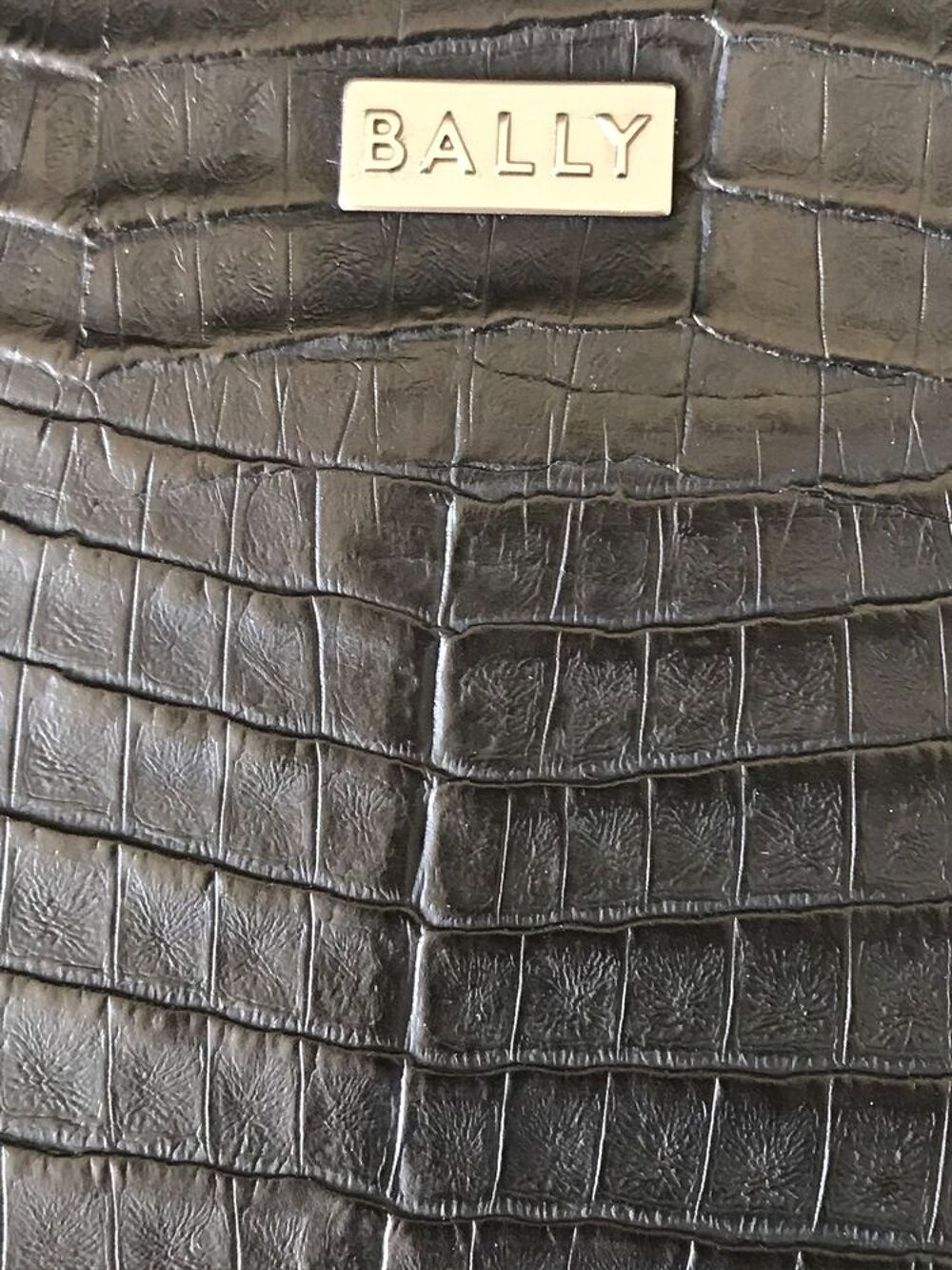 Sac &agrave; main en cuir de marque Bally Maroquinerie