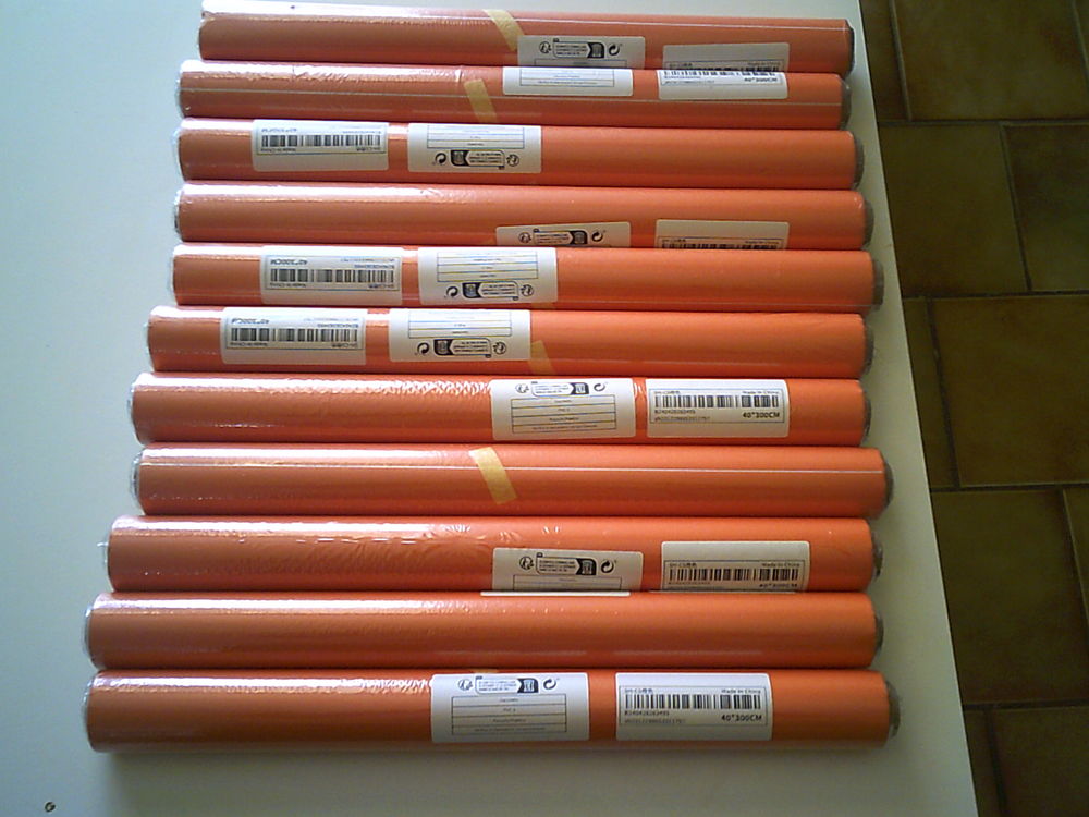 rouleau adh&eacute;sif orange Bricolage